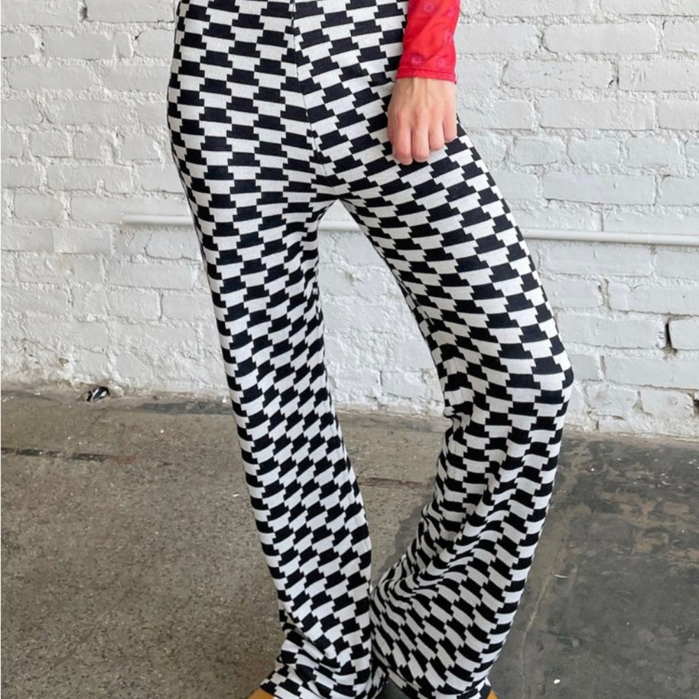 Lisa Says Gah Luca Pant Vintage Rug Black White Cookie M/L